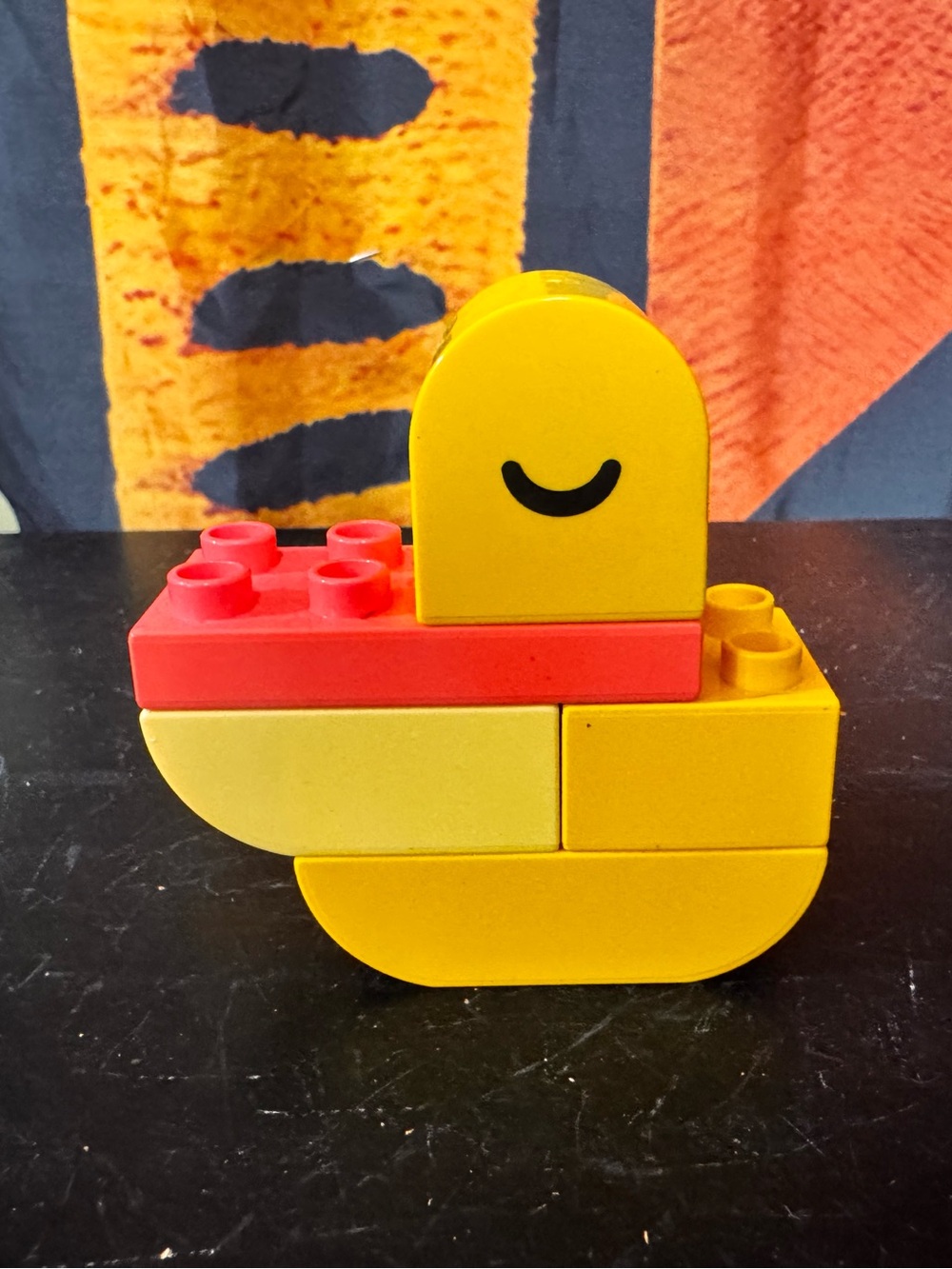 Lego Red and Yellow Duck Stackable Building Blocks